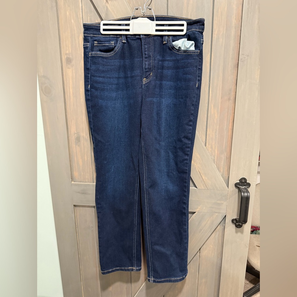 Dark Blue Vervet Denim Jeans